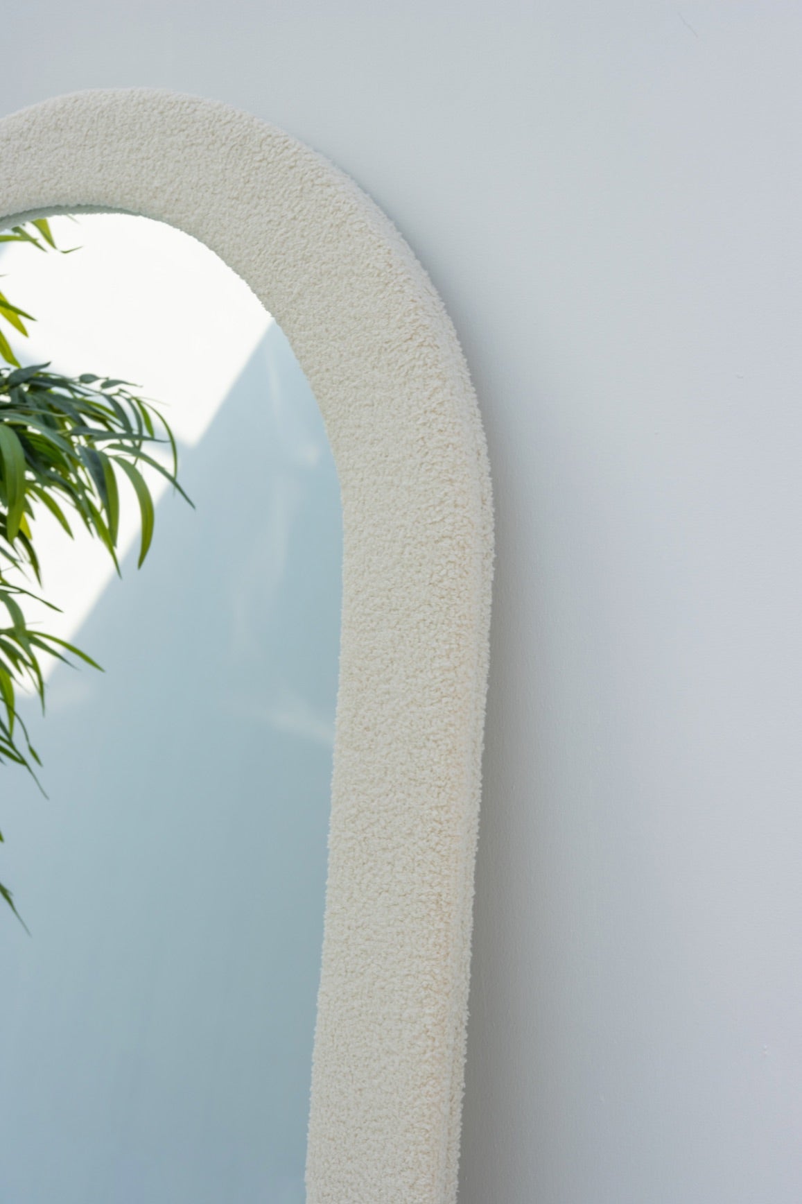 HALFY Fabric frame arch mirror - SHAGHAF HOME
