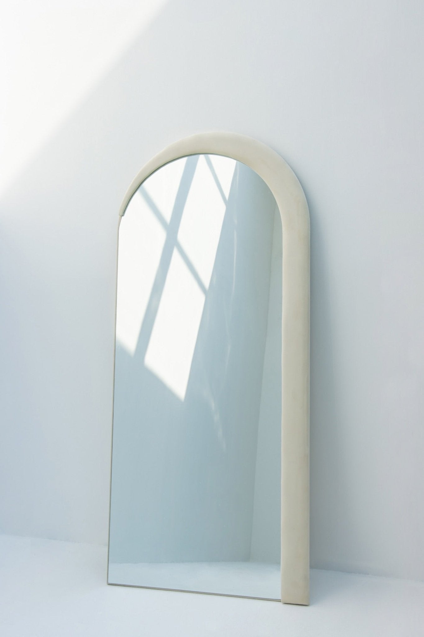 HALFY Fabric frame arch mirror - SHAGHAF HOME