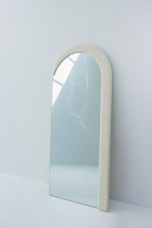 HALFY Fabric frame arch mirror - SHAGHAF HOME