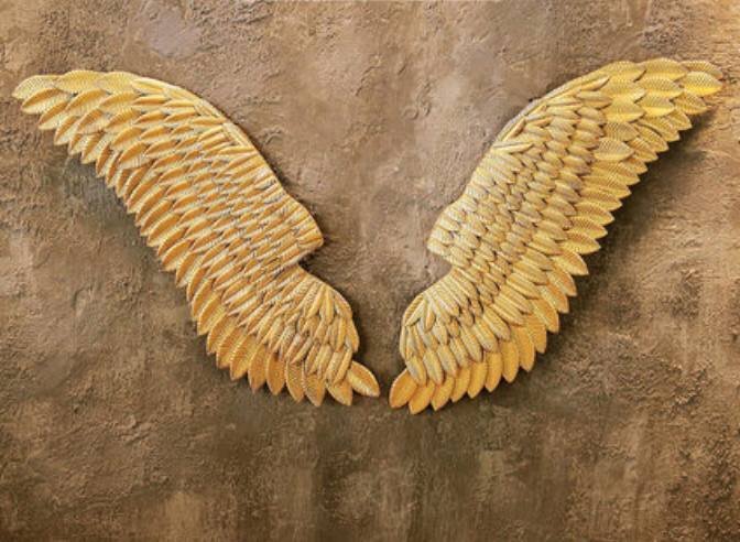 Iron wall wings art set - SHAGHAF HOME