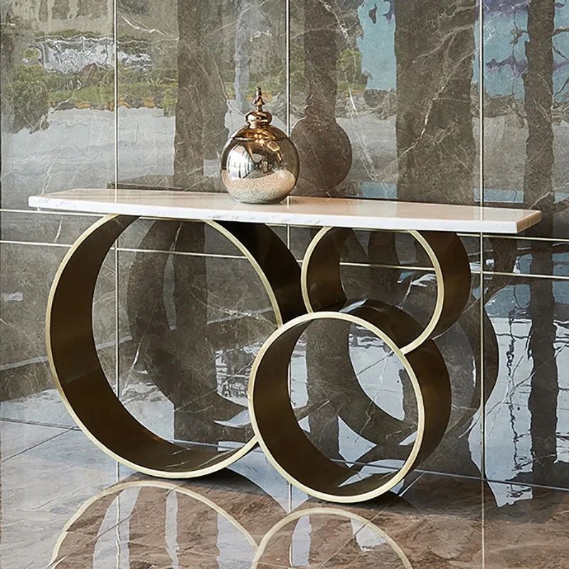 Abstract Marble Console Table KURAN Luxury marble console table – SHAGHAF HOME