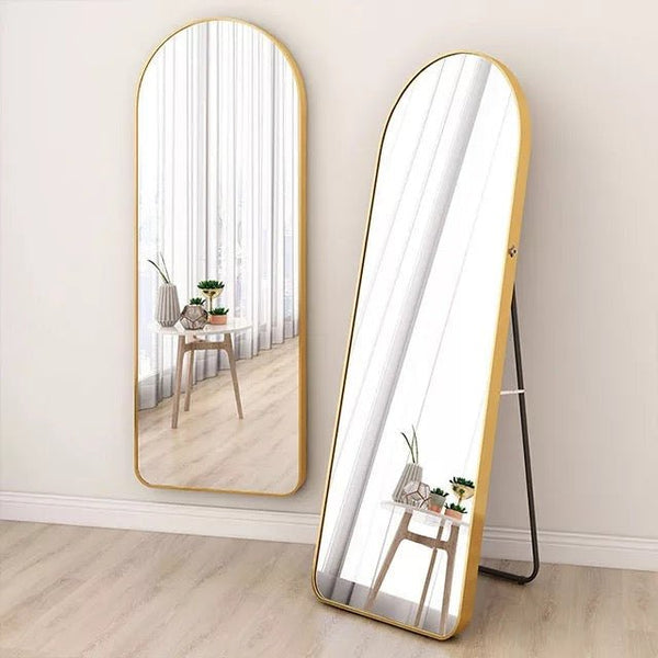 Large Floor and Wall Arch Mirror GOLD (Dubai, UAE Delivery) – SHAGHAF HOME