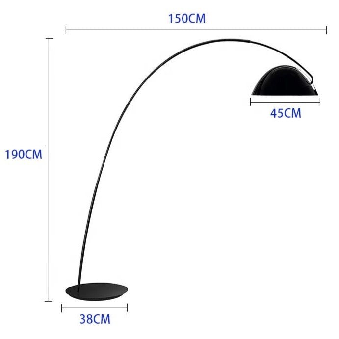 Large half moon floor lamp - SHAGHAF HOME