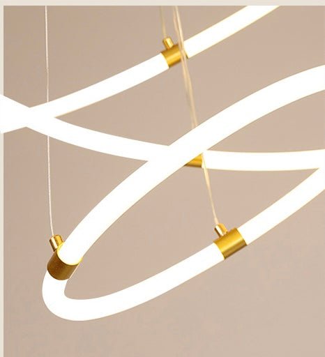 LEEZ modern LED circles Chandelier - SHAGHAF HOME