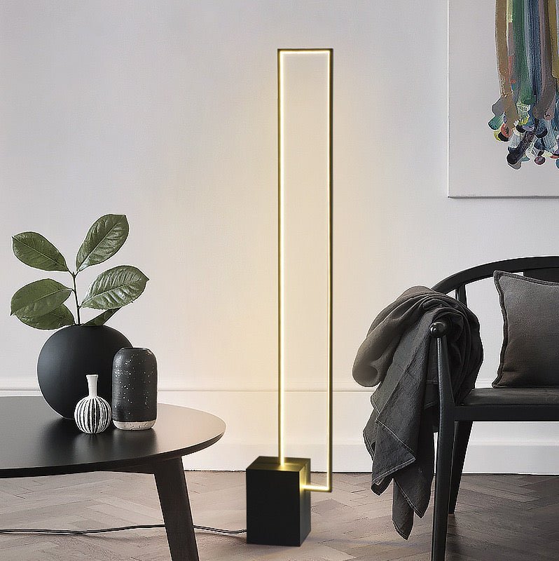 Liner rectangular LED modern floor lamp - SHAGHAF HOME