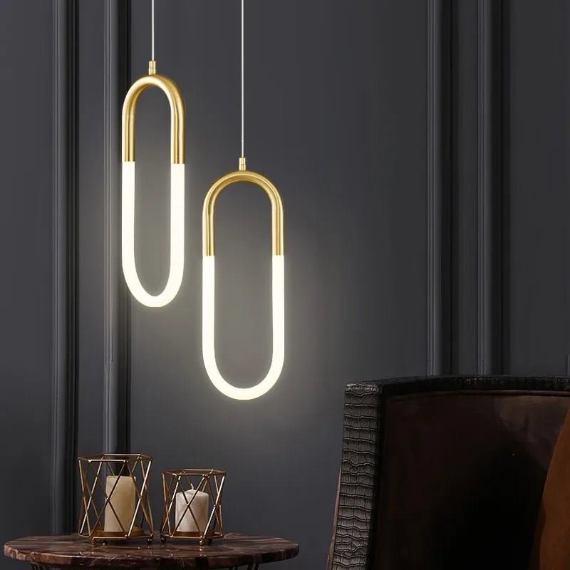 Link shape pendant light - SHAGHAF HOME