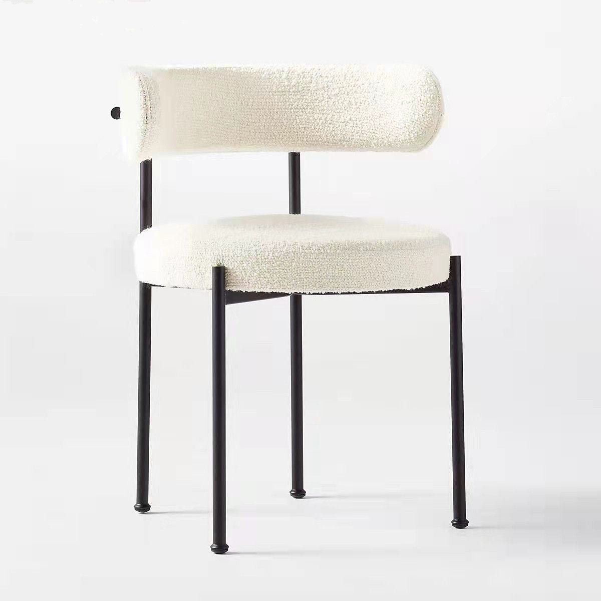 Liza Boucle Dining Chair - SHAGHAF HOME