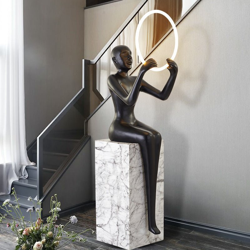 Lovera marble base floor lamp - SHAGHAF HOME