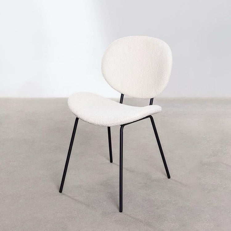 Lutia Boucle Curvy dining chair - SHAGHAF HOME