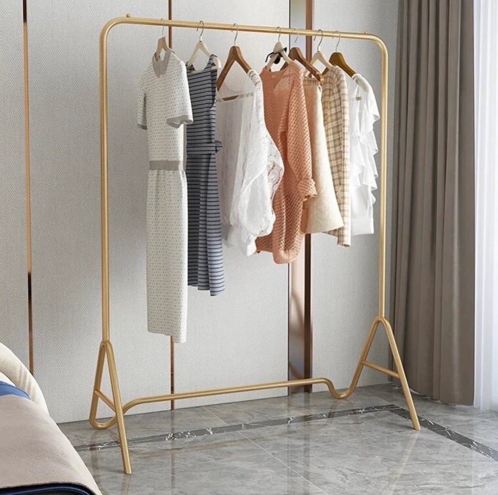 Luxury large metal clothes hanger RACK stand - SHAGHAF HOME