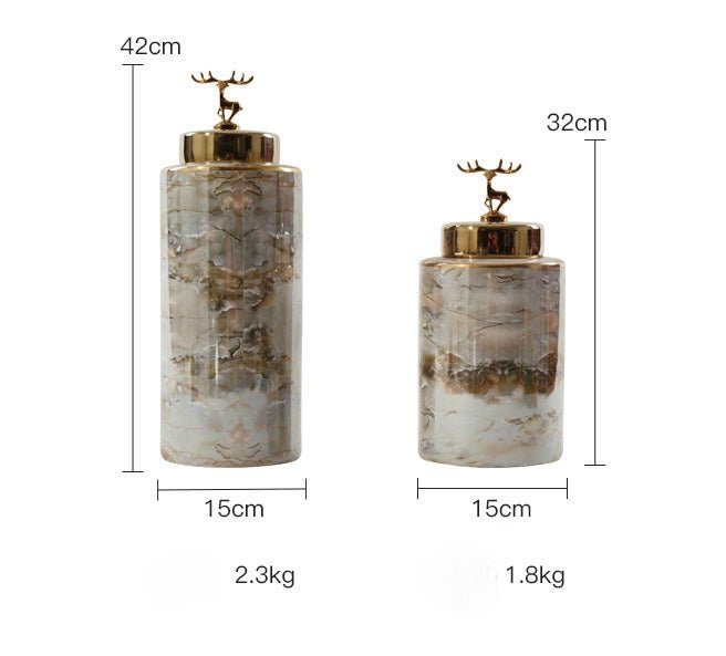 Luxury Marble Vases set - SHAGHAF HOME