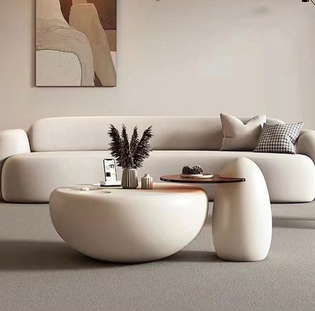 Luxury wood bamboo style coffee table - SHAGHAF HOME