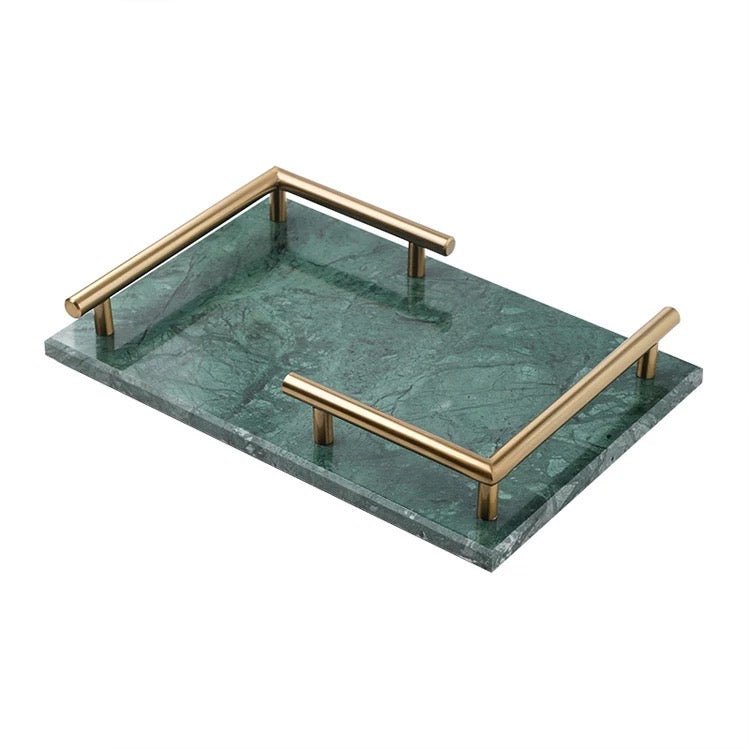 Marble L serving tray - SHAGHAF HOME