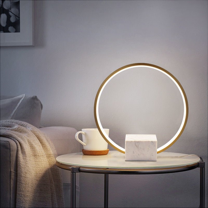 Marble ring Table lamp - SHAGHAF HOME