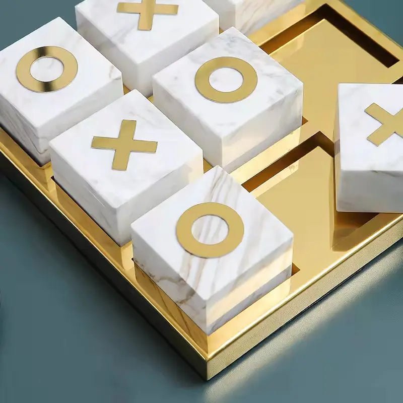 Marble Tic Tac Toe Game - SHAGHAF HOME