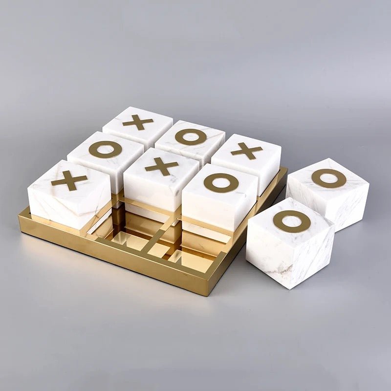 Marble Tic Tac Toe Game - SHAGHAF HOME