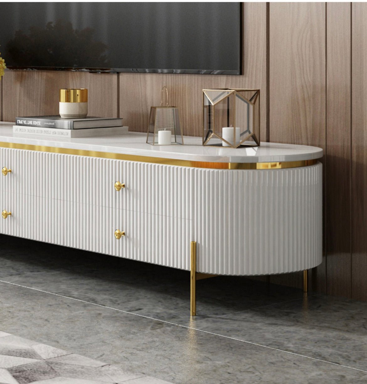 Marble TV Table 009 - SHAGHAF HOME