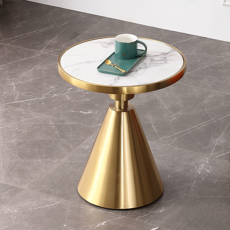 Marble with gold base side table SHAGHAF HOME