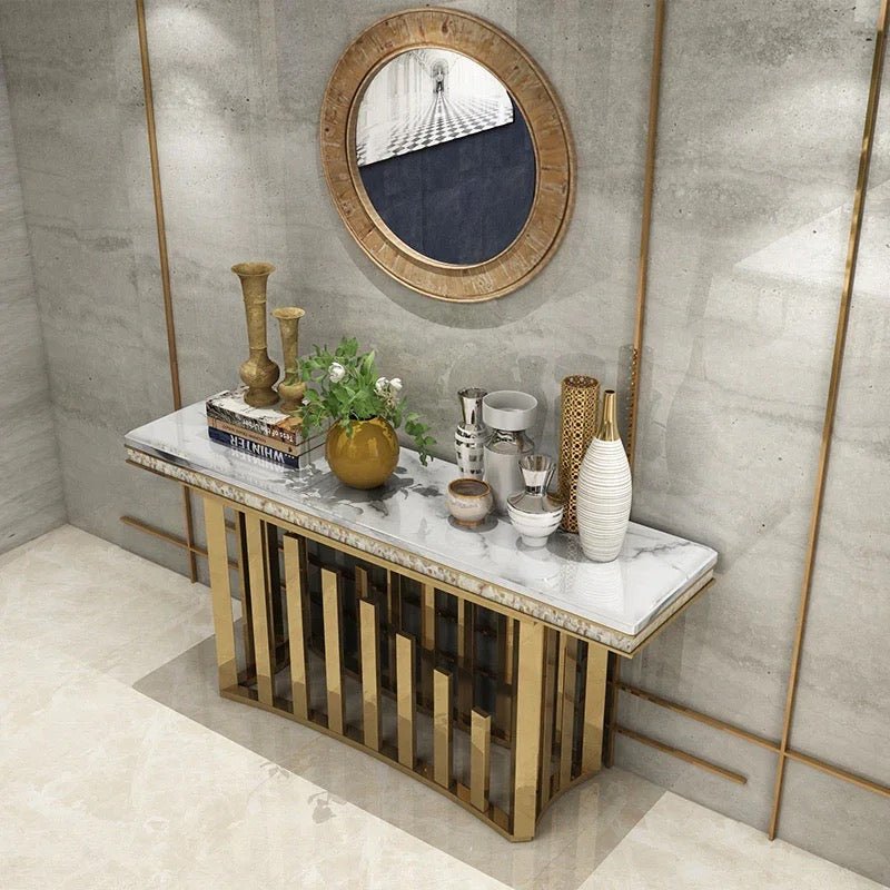 Minimalist Marble console table - SHAGHAF HOME