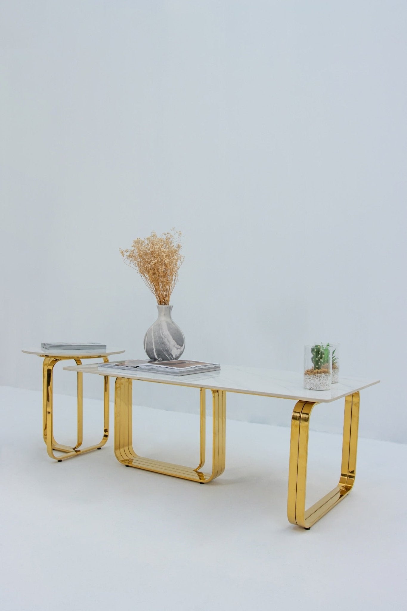Minimalist style coffee table set SHAGHAF HOME