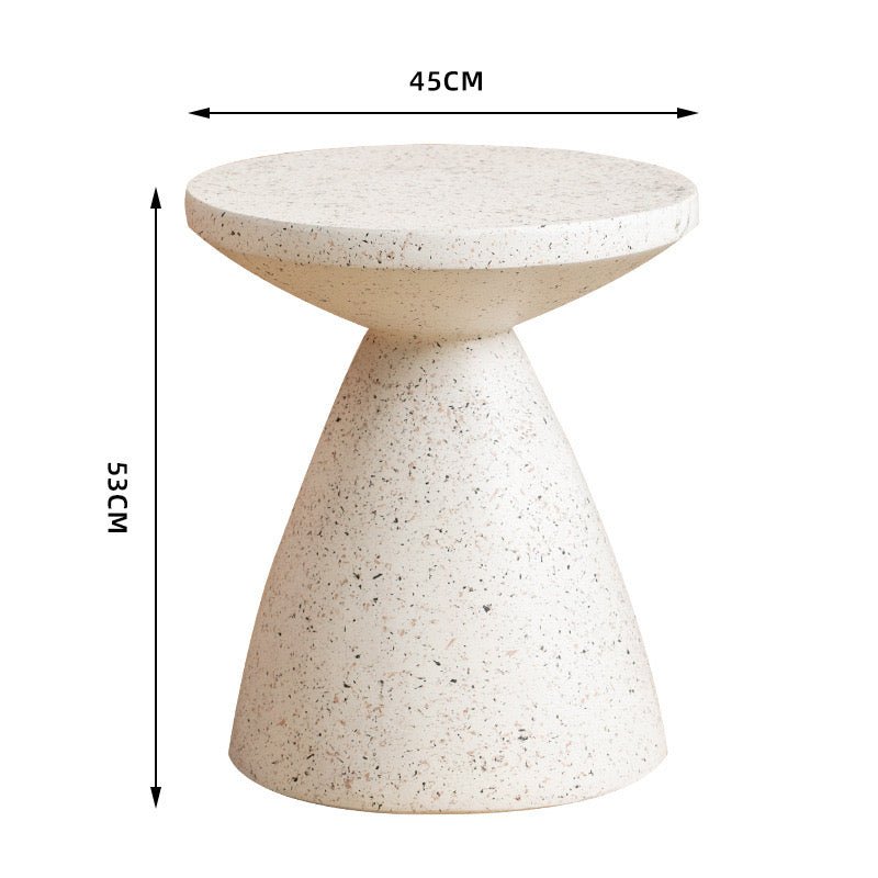 Minimalist white side table - SHAGHAF HOME