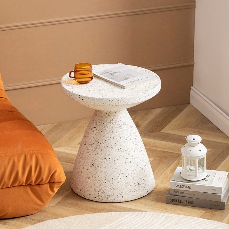 Minimalist white side table - SHAGHAF HOME