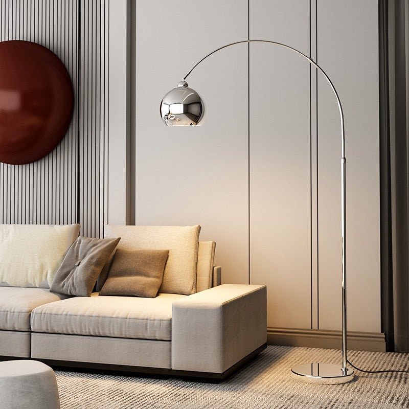 MIZE Silver Arch Floor Lamp - SHAGHAF HOME