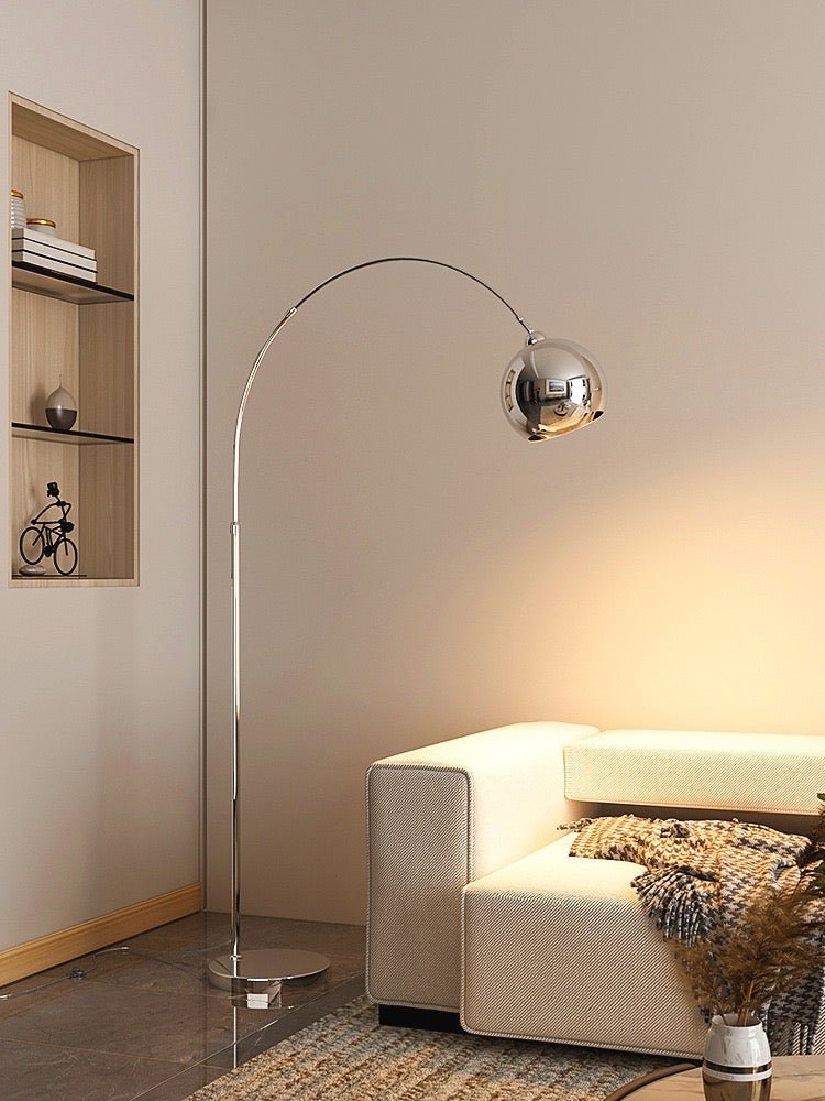 MIZE Silver Arch Floor Lamp - SHAGHAF HOME
