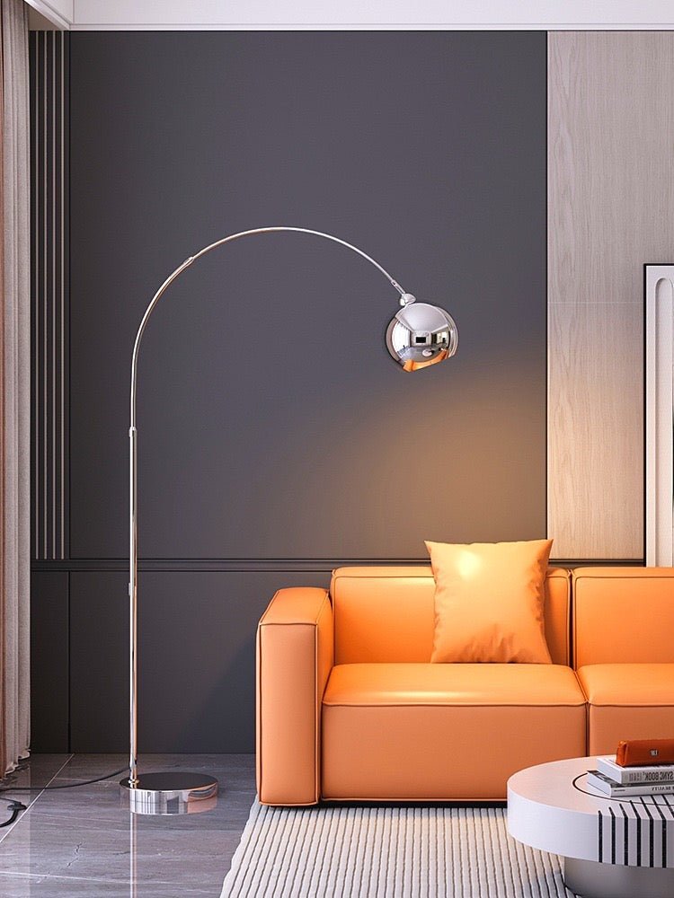 MIZE Silver Arch Floor Lamp - SHAGHAF HOME