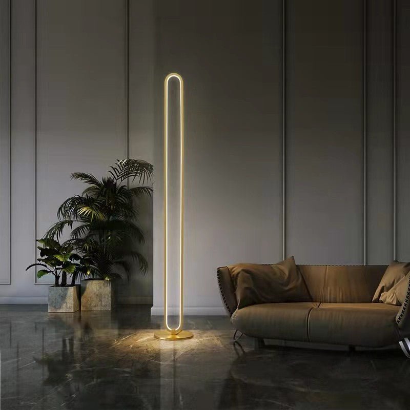 Montaro golden LED floor lamp - SHAGHAF HOME