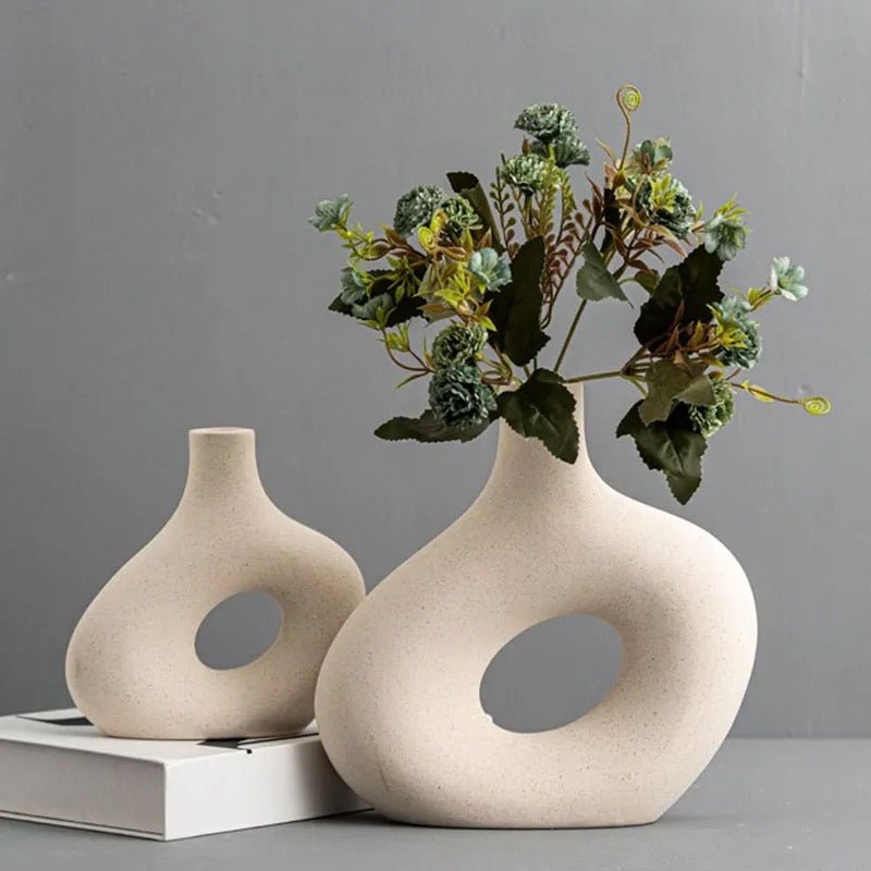 Nordic ceramic dried flower vases set - SHAGHAF HOME