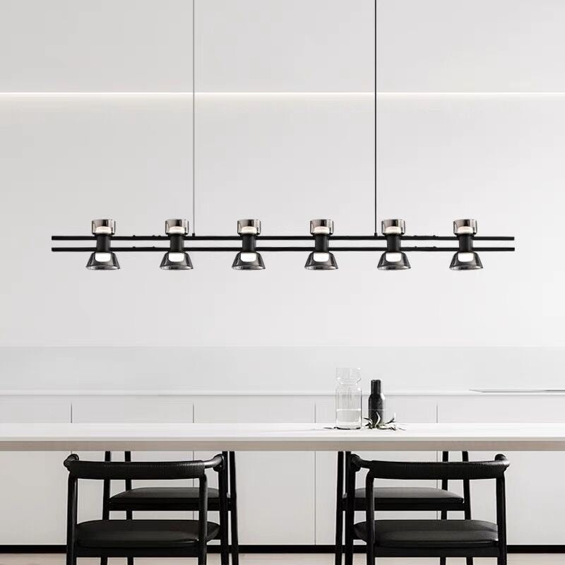 Nordic modern minimalist light luxury bar LED strip lamp kitchen island table Light fixture - SHAGHAF HOME