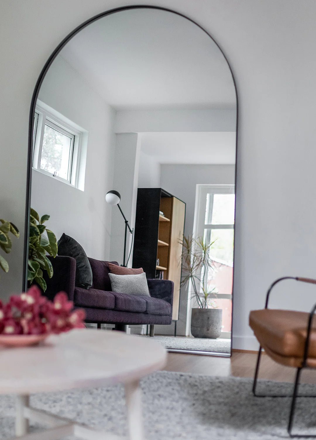 Over size aluminum Arch Mirror (3 sizes) - SHAGHAF HOME
