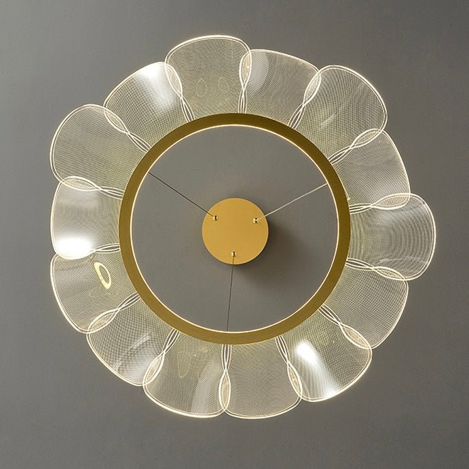 Oyster gold LED modern chandelier - SHAGHAF HOME