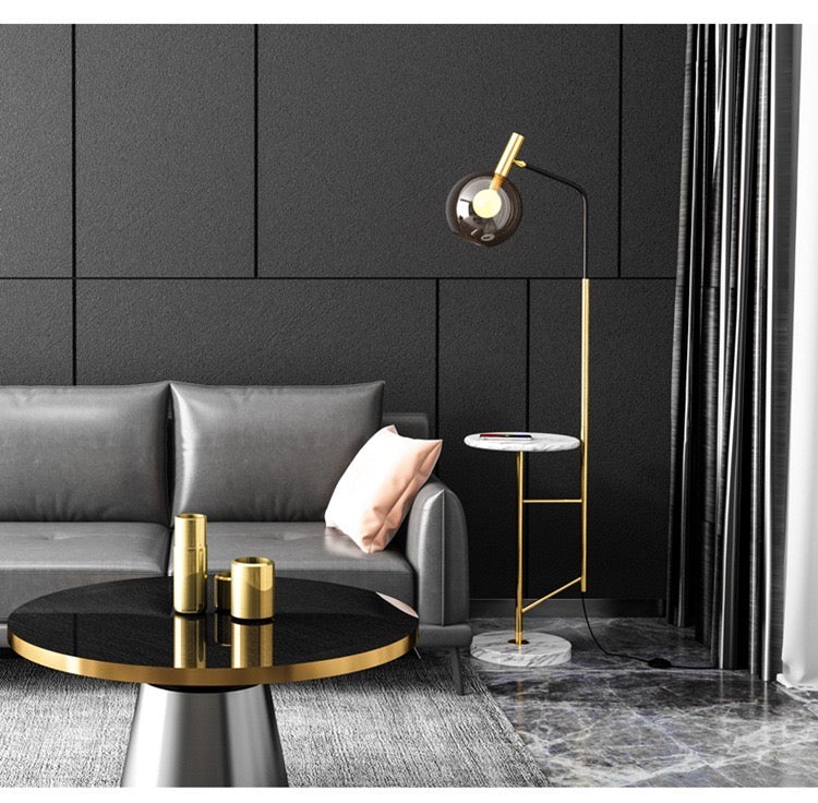 Pop marble black floor lamp - SHAGHAF HOME