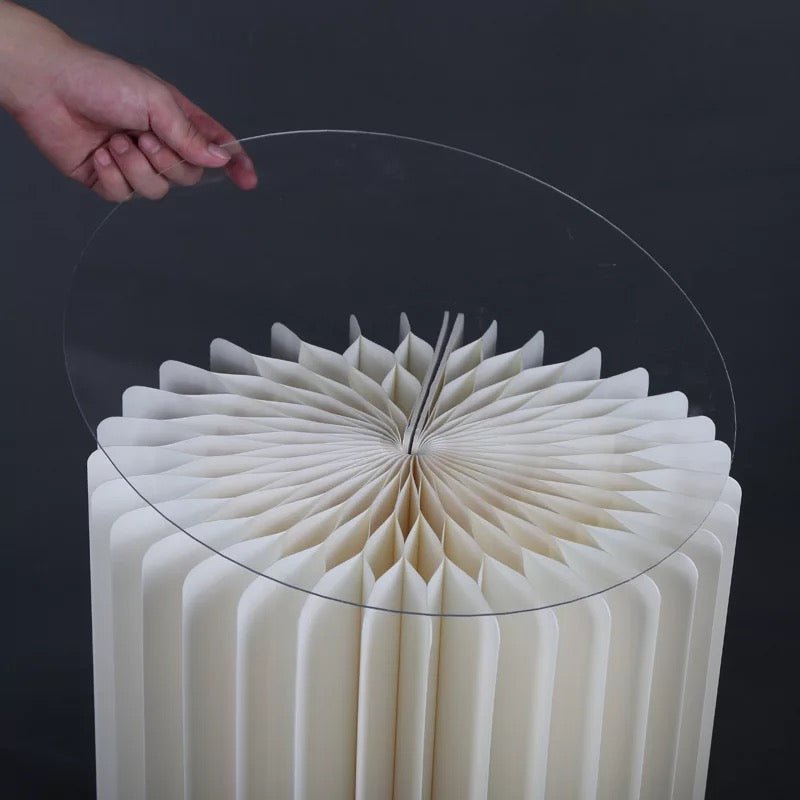 PVC acrylic top paper foldable stands set - SHAGHAF HOME