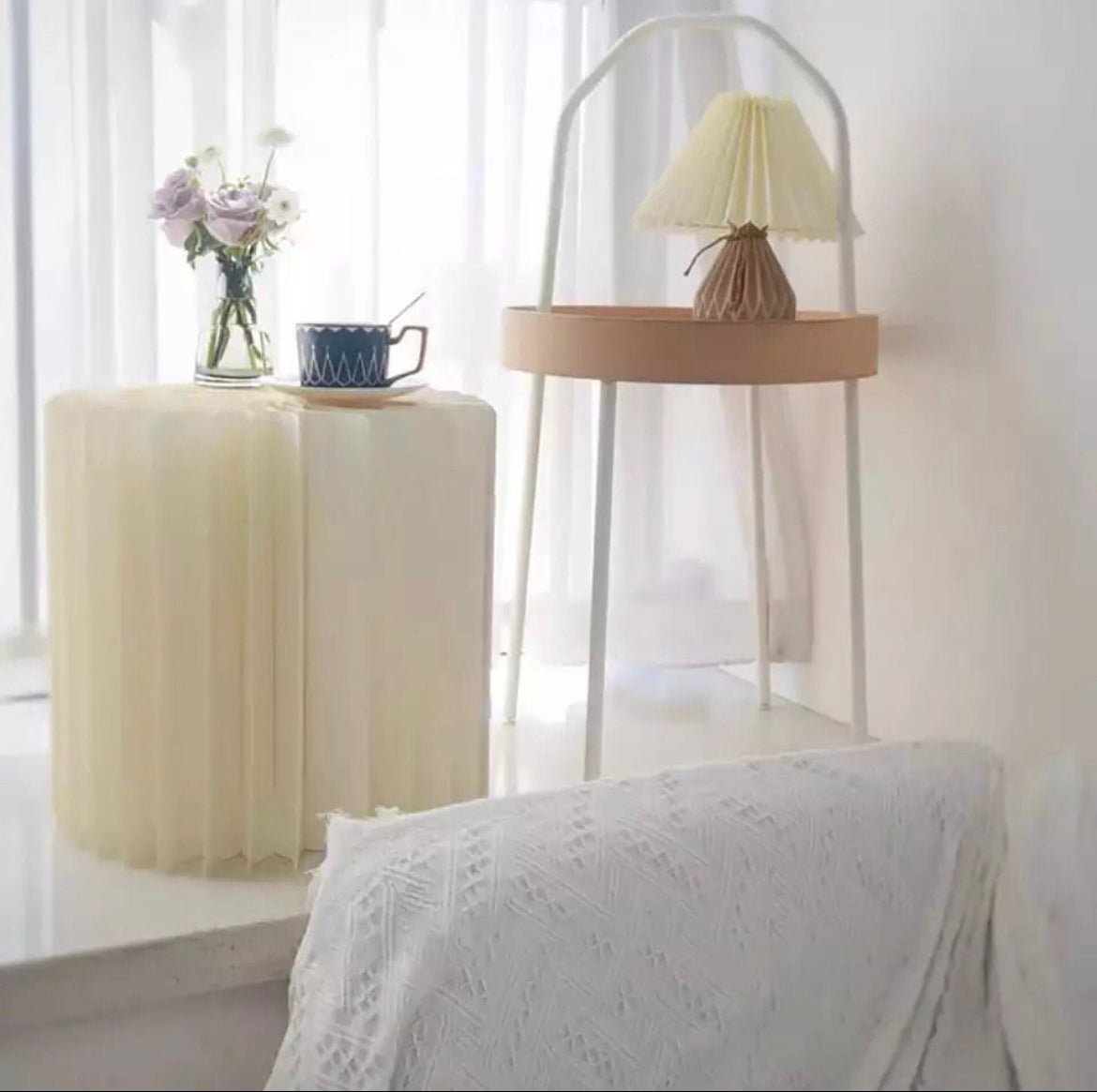 PVC acrylic top paper foldable stands set - SHAGHAF HOME