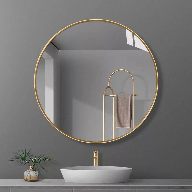 Round Aluminum Wall Mirror 80x80 CM - SHAGHAF HOME
