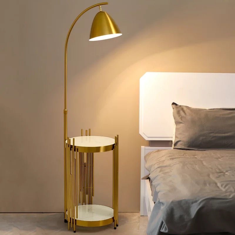 Side table floor lamp - SHAGHAF HOME