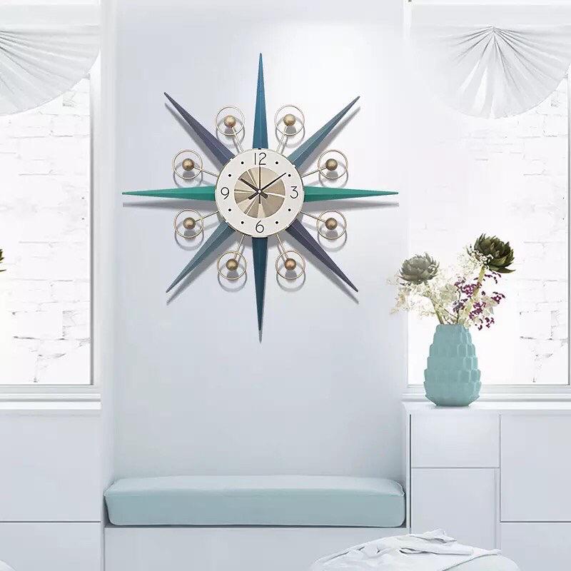 Star iron wall clock - SHAGHAF HOME