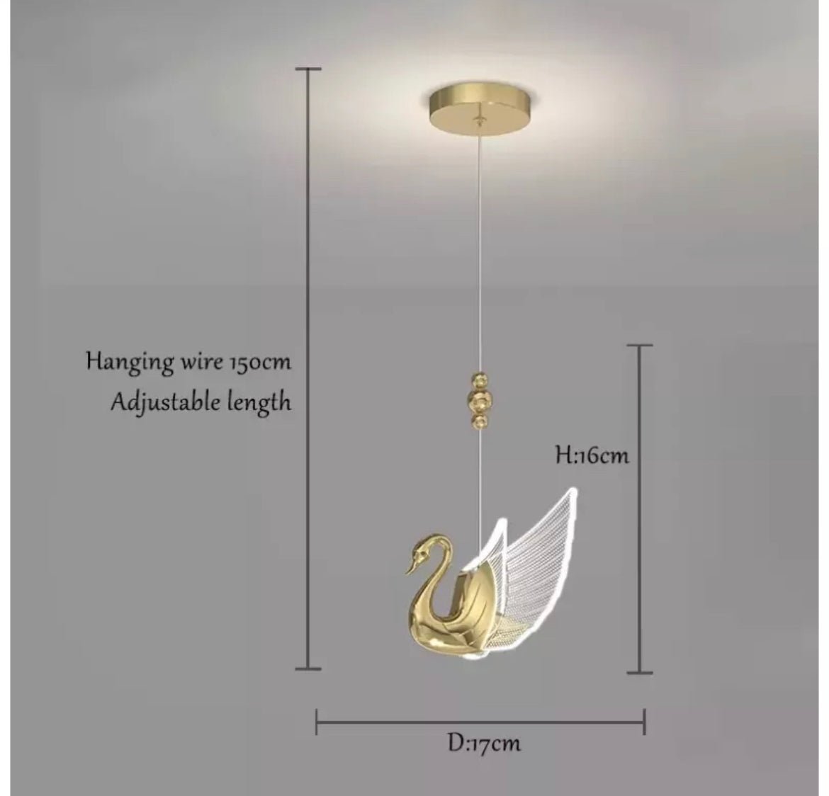 Swan pendant light - SHAGHAF HOME