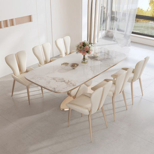 The FLORI dining table with chairs - SHAGHAF HOME