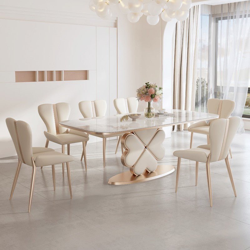 The FLORI dining table with chairs - SHAGHAF HOME