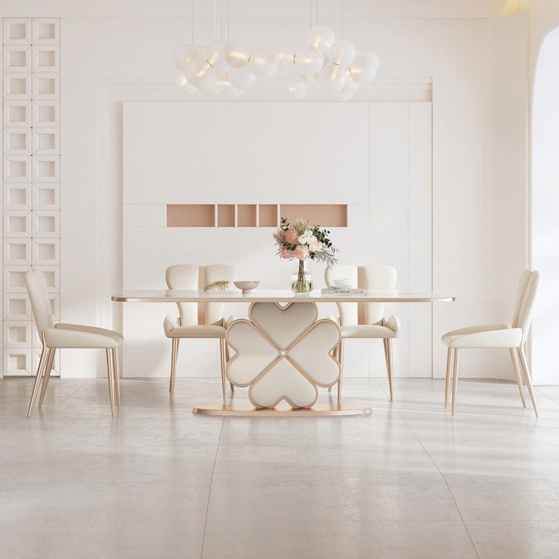 The FLORI dining table with chairs - SHAGHAF HOME