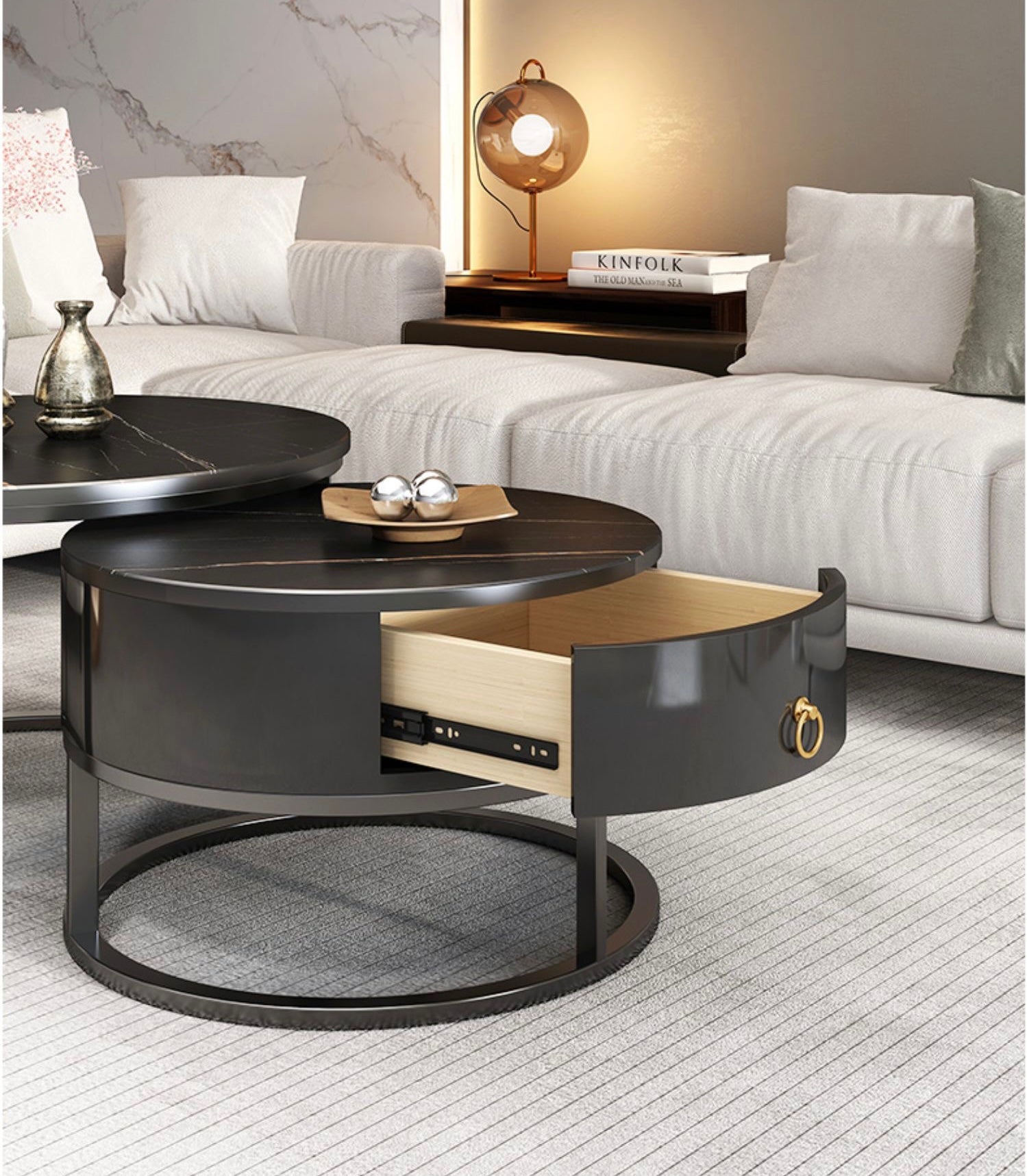 The Roi black coffee table - SHAGHAF HOME