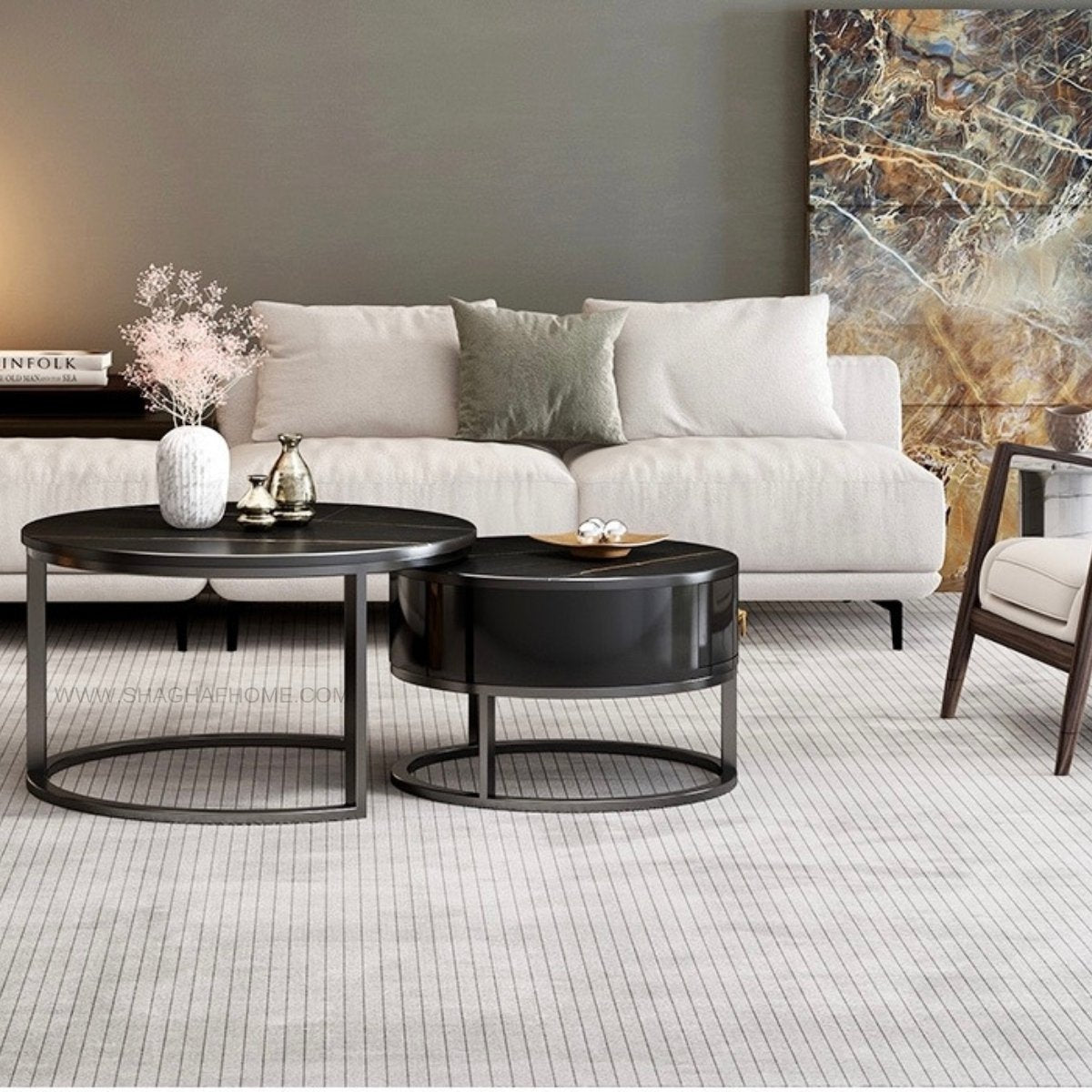 The Roi black coffee table - SHAGHAF HOME
