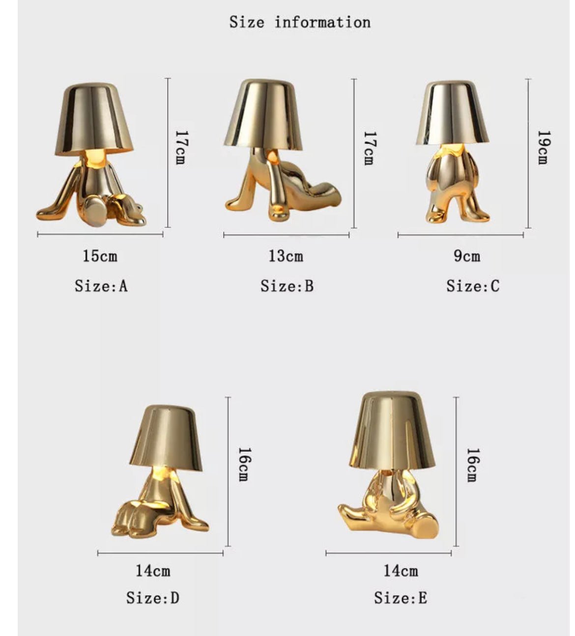 The Thinker table lamp set - SHAGHAF HOME