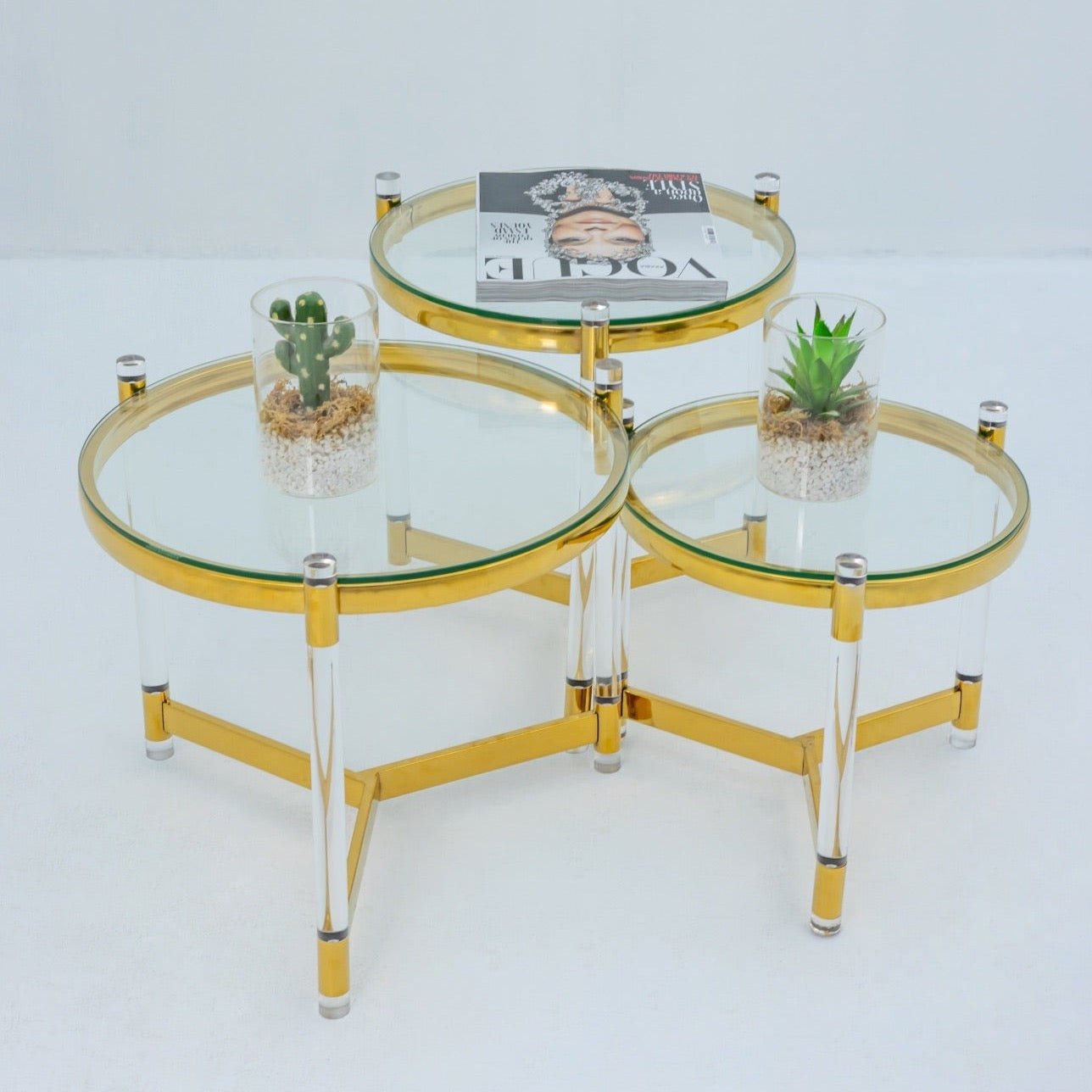 the TRIO side tables set - SHAGHAF HOME