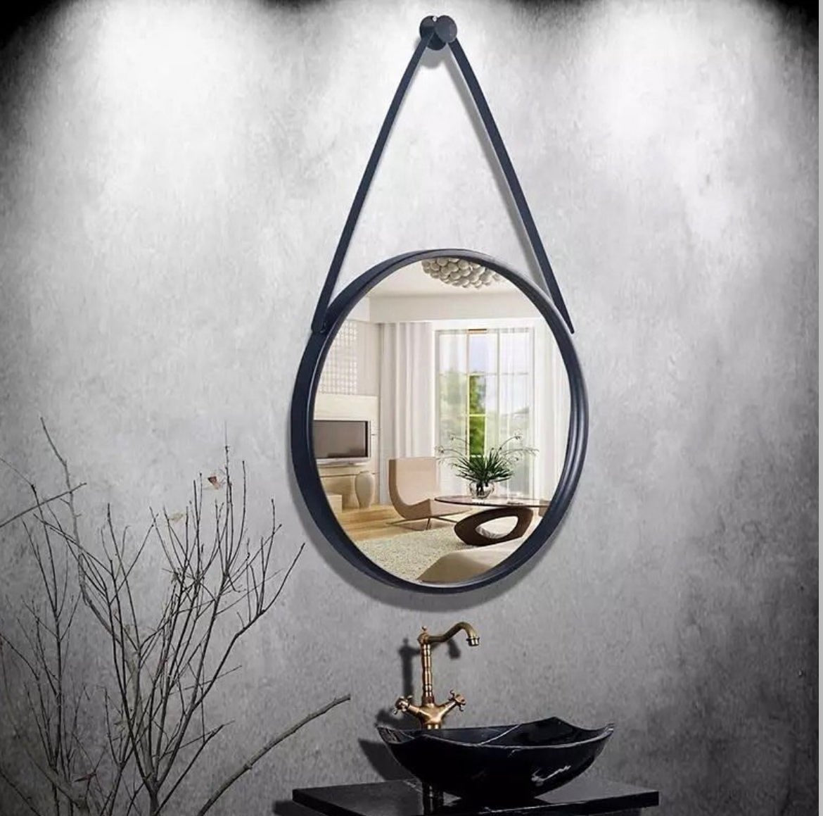 Vanity hanged round Mirror - SHAGHAF HOME