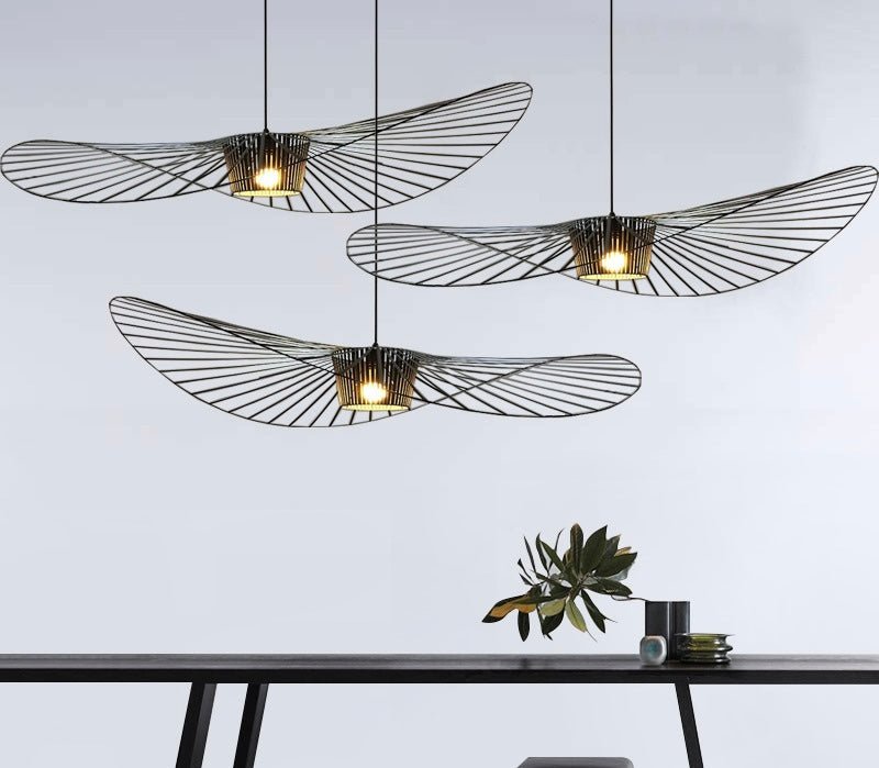 Vartue umbrella shape modern black ceiling light - SHAGHAF HOME